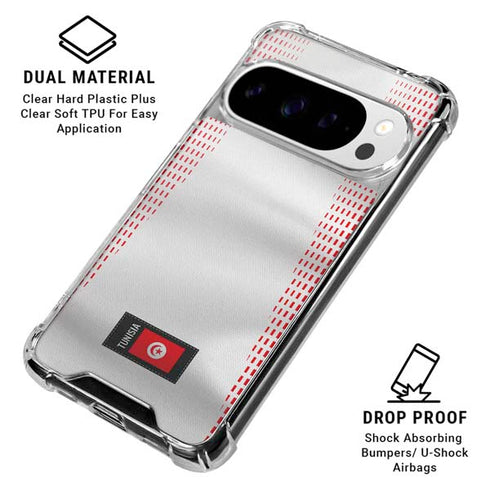 Tunisia Soccer Flag Google Pixel 10 Pro XL Clear Case